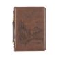 The Classic Brown Wings Like Eagles Bible Cover.