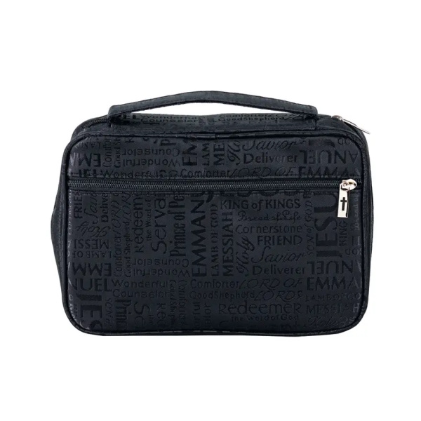 Bible Cover Names of Jesus, Black Bible Cover Names of Jesus, Black, XL.