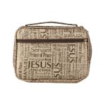 Bible Cover, Names of Jesus, Brown.