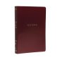 The NKJV Giant Print Center-Column Reference Leatherflex Burgundy Bible.