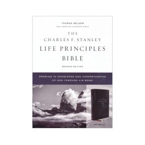 The Charles F. Stanley Life Principles Bible, Leathersoft, Black.