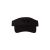 Black, Chino Twill Cotton Visor featuring the "One" logo in Black, with a structured bill and Hook-and-Loop closure, front view.