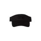 Black, Chino Twill Cotton Visor featuring the 
