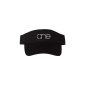 Black, Chino Twill Cotton Visor featuring the 