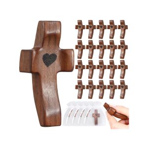Handheld Wooden Pocket Cross.