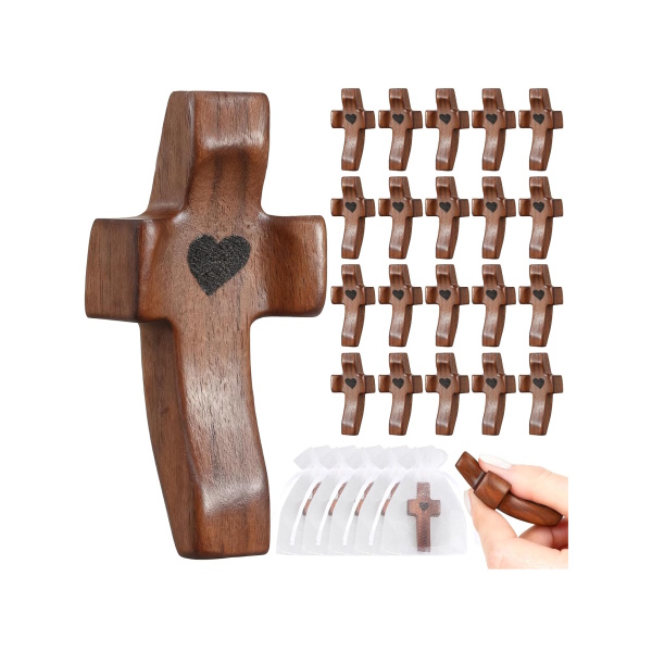 Handheld Pocket Cross Handheld Wooden Pocket Cross.