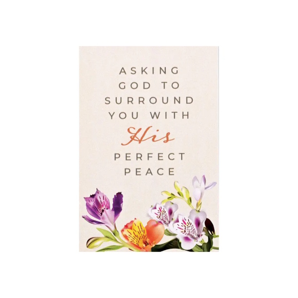 Itty Bitty Card Asking God To Surround.