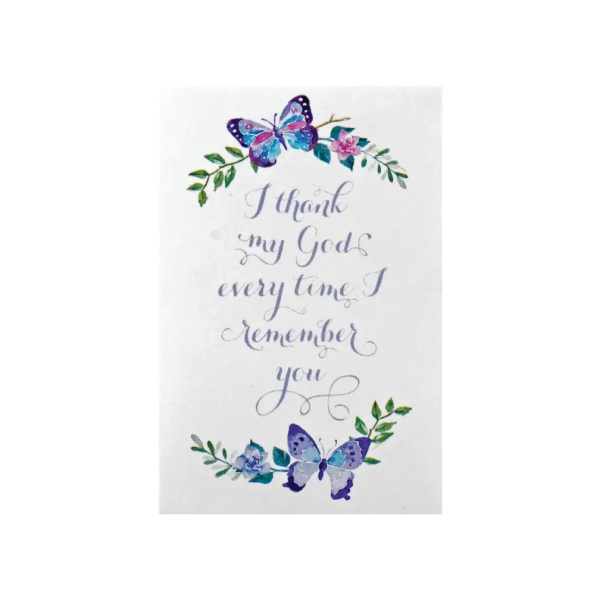 Itty Bitty Card I Thank My God.