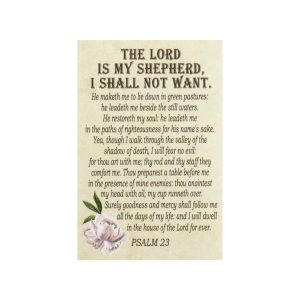 Itty Bitty Card The Lord Is My Shepherd.