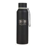 Stand Firm Black Stainless Steel Water Bottle, 24oz.